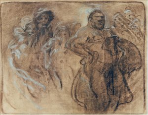 Obraz mężczyzny autorstwa Alphonse Mucha