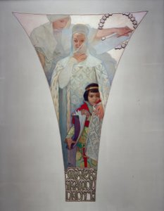 Matczyna mądrość - Eliska Premyslovna autorstwa Alphonse Mucha