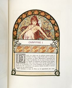 Strona z Ilsee, Princess de Tripoli, 1897 autorstwa Alphonse Mucha