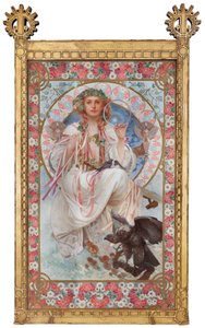 Portret Josephine Crane-Bradley jako Slavia autorstwa Alphonse Mucha