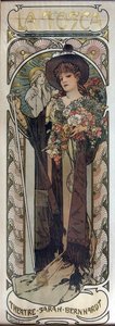 Plakat do sztuki La Tosca Victoriena Sardou, 1899 autorstwa Alphonse Mucha