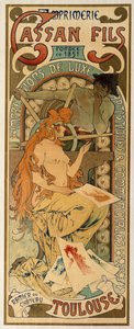 Plakat dla drukarni w Tuluzie Cassan Fils, 1897.