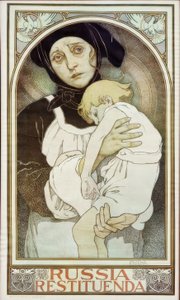 Rosja ma zostać przywrócona autorstwa Alphonse Mucha