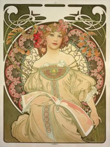 Zaduma autorstwa Alphonse Mucha