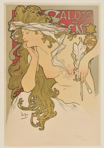 [Salon des Cent. Marzec–kwiecień 1896 r. (odbitka przed wydaniem)] autorstwa Alphonse Mucha