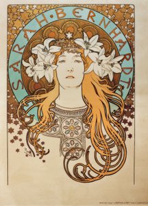 Sarah Bernhardt autorstwa Alphonse Mucha
