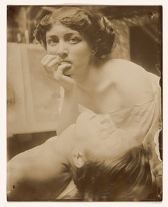 Studium do panelu dekoracyjnego, 1908 (odbitka żelatynowo-srebrowa) autorstwa Alphonse Mucha