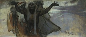 Studium do epopei słowiańskiej autorstwa Alphonse Mucha