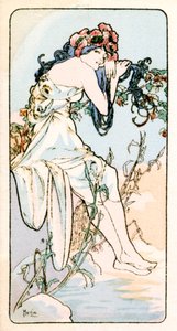 „Lato”, 1900 autorstwa Alphonse Mucha
