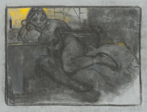 Pijący Absynt, 1900-1905 autorstwa Alphonse Mucha