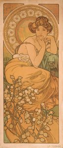 Topaz Z serii Klejnoty autorstwa Alphonse Mucha