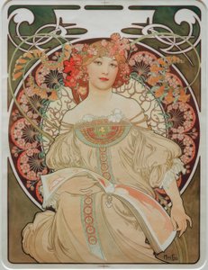 Zaduma autorstwa Alphonse Mucha