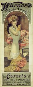 Gorsety Warner odporne na rdzę autorstwa Alphonse Mucha
