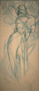 Zima autorstwa Alphonse Mucha