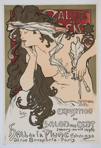 XX wystawa Salon des Cent, 1896. autorstwa Alphonse Mucha