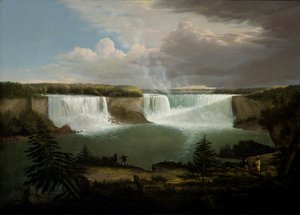 Ogólny widok na wodospad Niagara autorstwa Alvan Fisher