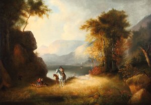 Powrót do domu 1835 (olej na płótnie) autorstwa Alvan Fisher