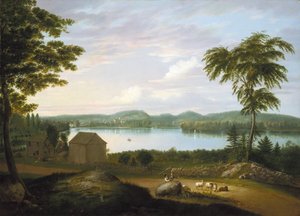Widok Springfield na rzece Connecticut, 1819