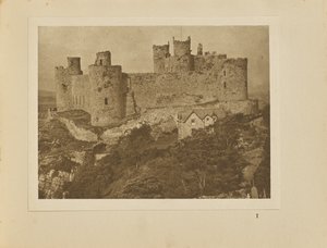 Zamek Harlech ze skały autorstwa Alvin Langdon Coburn