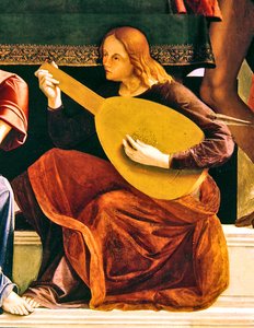 Fragment ołtarza św. Ambrożego autorstwa Alvise and Basaiti Marco Vivarini