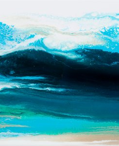 Abstrakcyjne fale oceaniczne autorstwa Alyson Storms