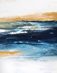 Głęboki błękit oceanu i złoto autorstwa Alyson Storms