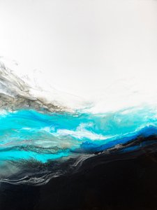 Abstrakcyjne fale głębokiego oceanu autorstwa Alyson Storms