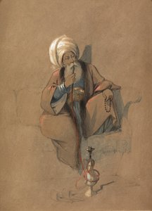 Palacz Huqqa autorstwa Amadeo Preziosi