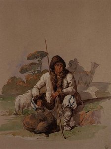 Pasterz, ok.1855 autorstwa Amadeo Preziosi