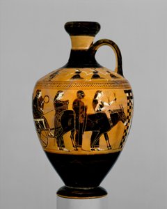 Terakotowa lekythos, c.550-530 pne (terakota)