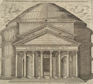 Rzymskie Panteum obecnie znane jako Maryja autorstwa Ambrogio Brambilla