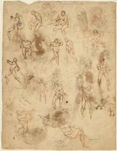 Studia postaci (verso) autorstwa Ambrogio Figino