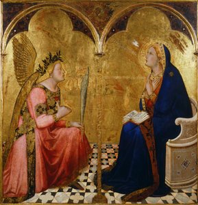 zwiastowanie autorstwa Ambrogio Lorenzetti