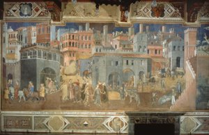 Dobre zarządzanie autorstwa Ambrogio Lorenzetti