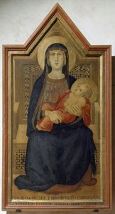 Maryja Panna z Dzieciątkiem Jezus - tempera na drewnie autorstwa Ambrogio Lorenzetti