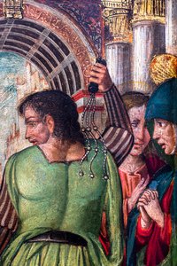 Biczowanie Chrystusa autorstwa Ambrogio da Fossano (c.1460-1523) (circle of)
