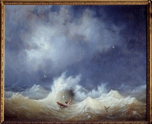 Wrak statku Obraz Ambroise Louis Garneray (1783-1857) XIX w. Brest, Musee des Beaux Arts