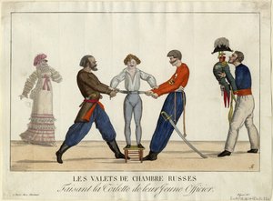 Toaleta młodego rosyjskiego oficera, ok. godz. 1815 autorstwa Ambroise Louis Garneray