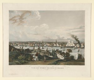 Widok na port Baltimore autorstwa Ambroise Louis Garneray