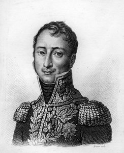Auguste Jean Gabriel CAULAINCOURT (1777-1812) - w „Portretach francuskich generałów po zwycięstwach i podbojach Francuzów”. Grawerowane przez Ambroise Tardieu w 1818 roku. Kolekcja Stella. autorstwa Ambroise Tardieu
