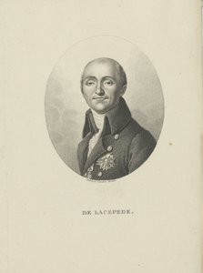 Bernard-Germain-Etienne de la Ville-sur-Illon, hrabia Lacépède 1756-1815, c. 1810. autorstwa Ambroise Tardieu