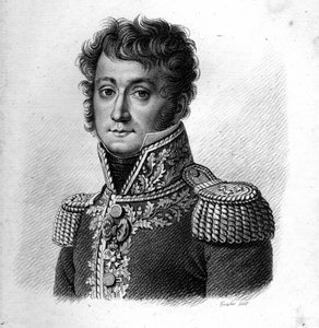 Generał baron Gilbert Desiree Joseph Bachelu. (1777-1849).w „Portrety generałów francuskich”. Grawerowane przez Ambroise Tardieu w 1818 roku. Kolekcja Stella autorstwa Ambroise Tardieu
