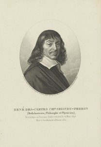 Portret filozofa René Descartes 1596-1650, ok. 1820.