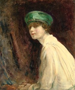 „Zielony kapelusz”, portret pani Claude Johnson, 1918 r.