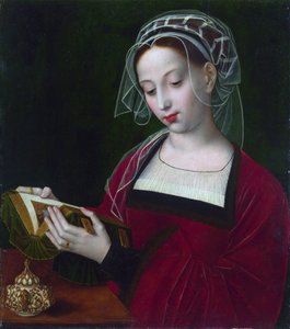 „Czytanie Marii Magdaleny” Obraz Ambrosiusa Bensona (1495-1550) ok. 1525 r. w Londynie Galeria Narodowa autorstwa Ambrosius Benson