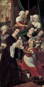 Narodzenia Najświętszej Maryi Panny autorstwa Ambrosius Benson