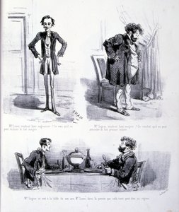 ilustracja do Sztuki tuczu i odchudzania autorstwa Amédée de Noé