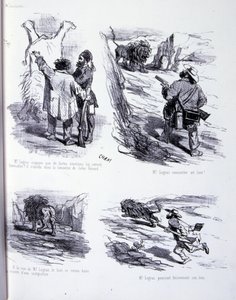 ilustracja do Sztuki tuczu i odchudzania autorstwa Amédée de Noé