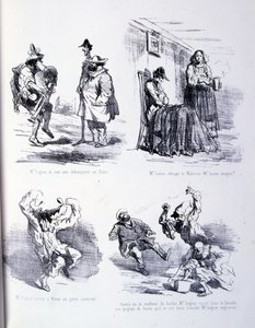 ilustracja do Sztuki tuczu i odchudzania autorstwa Amédée de Noé