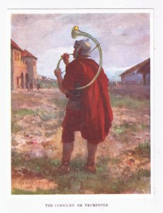 Gzyms lub Trębacz, ilustracja z filmu Żołnierz rzymski, 1928